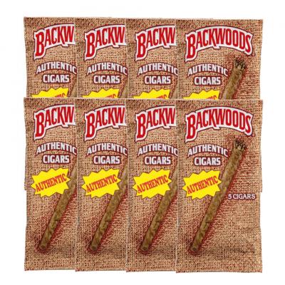 Backwoods Authentic (Light Brown) Cigars - 8 Packs of 5 (40 cigars)