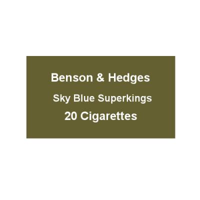 Benson & Hedges Sky Blue Superkings - 1 Pack of 20 Cigarettes (20)