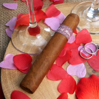 Wedding Cigar Band - MAID OF HONOUR - Burgundy Floral Design