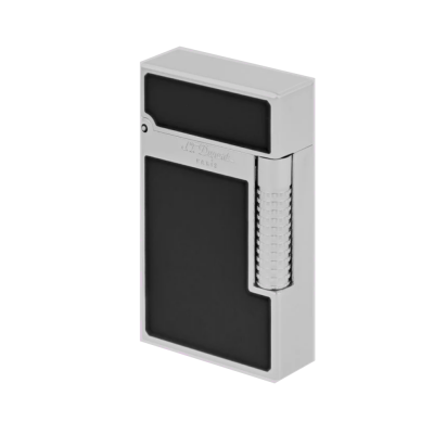 ST Dupont Lighter - Le Grand New - Black Lacquer & Palladium