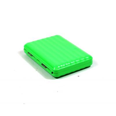 Neon Green Metal Cigarette Case - Fits Up To 16 Kingsize Cigarettes