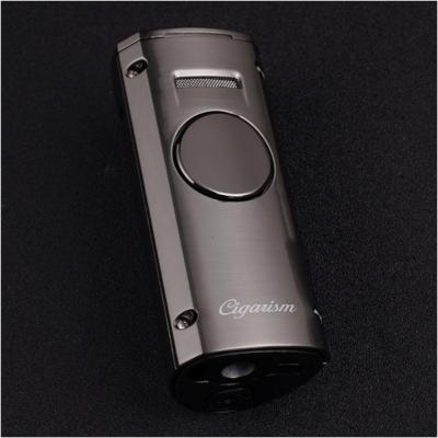 Cigarism Quad Torch Jet Flame Cigar Lighter & Punch Cutter - Gunmetal
