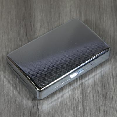 Cigarette Case - Silver Colour Finish - Fits 16 Superking Cigarettes