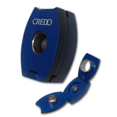 Credo 3 in 1 Cigar Punch Cutter - Oval - Blue