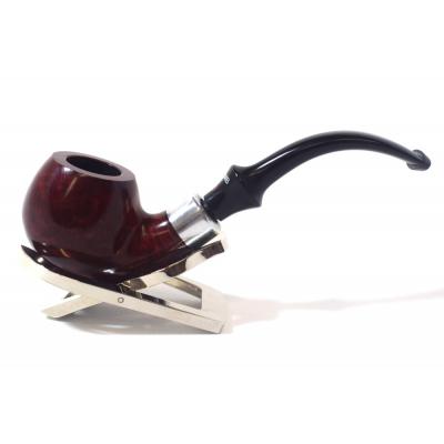 Dr Plumb Stand Easy Smooth Bent Apple Briar Fishtail Pipe (DP157)