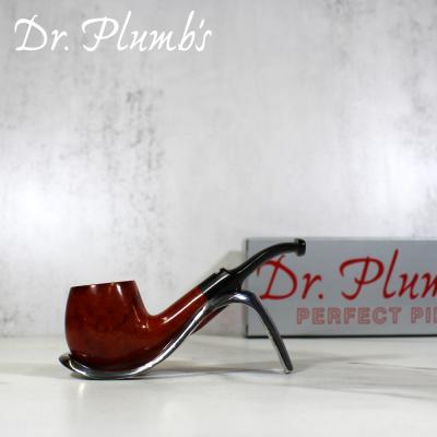 Dr Plumb Dinky Flat Bottom Metal Filter Fishtail Briar Pipe (DP268)