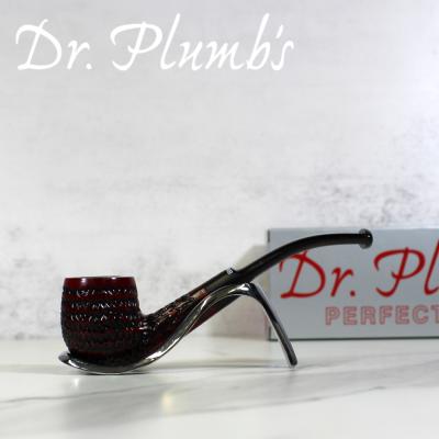 Dr Plumb Lightweight Metal Filter Fishtail Carved Briar Pipe (DP292)
