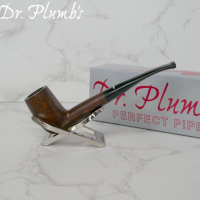 Dr Plumb City Matt Metal Filter Fishtail Briar Pipe (DP371)
