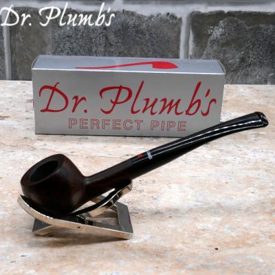 Dr Plumb City Matt Metal Filter Fishtail Briar Pipe (DP422)