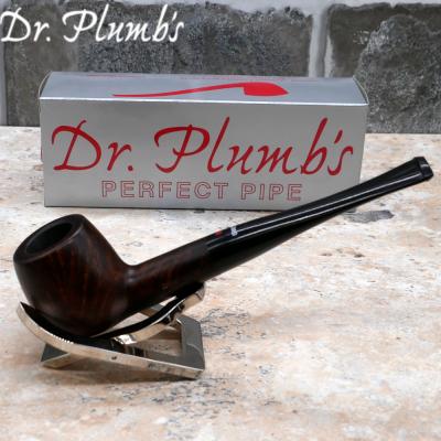 Dr Plumb City Matt Metal Filter Fishtail Briar Pipe (DP429)