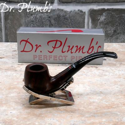 Dr Plumb City Matt Metal Filter Fishtail Briar Pipe (DP432)