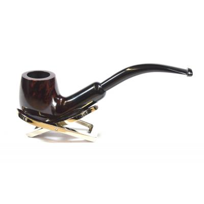 Alfred Dunhill - The White Spot Bruyere 4102 Group 4 Bent Fishtail Pipe (DUN389)