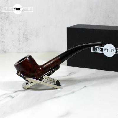 Alfred Dunhill - The White Spot Amber Root 3406 Group 3 Bent Pot Pipe (DUN654)