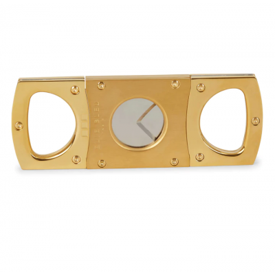 Elie Bleu Double Blade Cigar Cutter - Satin Gold