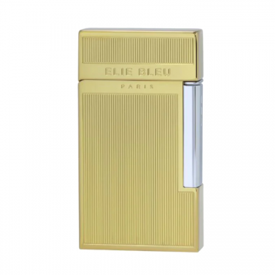 Elie Bleu Diamond Jet Flame Pocket Lighter - Gold