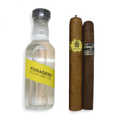 A Tasty Treat Pairing Sampler - Foragers Yellow Label Gin + Cigar Selection