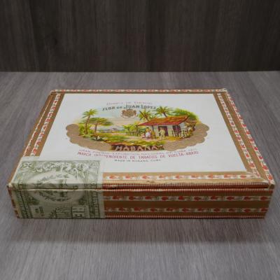 Empty Flor De Juan Lopez Vintage Panatellas Superba Box