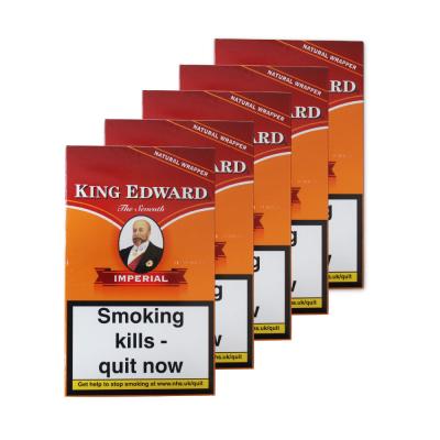 King Edward Imperial Cigars - 5 x Packs of 5 cigars (25 cigars)