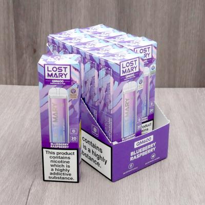 Lost Mary QM600 Disposable Vape Bar - Blueberry Raspberry - 10 Pack