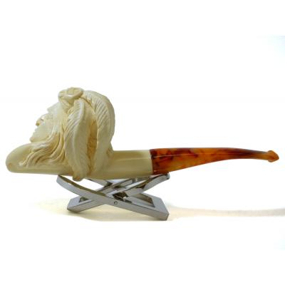 Meerschaum Large Lady indian Bent Fishtail Pipe (MEER126)