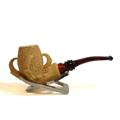 Meerschaum Large Claw Bent Fishtail Pipe (MEER215)