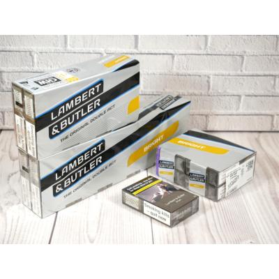 Lambert & Butler Bright Gold Kingsize - 20 Packs of 20 Cigarettes (400)