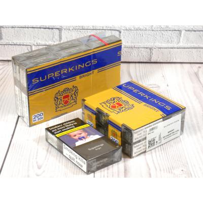 Superkings Bright - 10 packs of 20 cigarettes (200)
