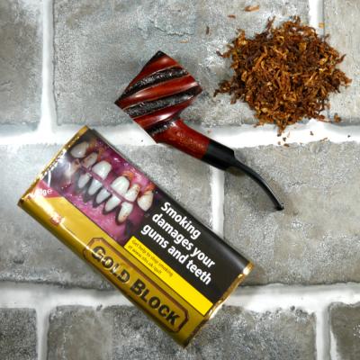 Gold Block Pipe Tobacco 40g Pouch