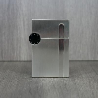 Winjet Twin Jet Lighter & Punch Cut - Brushed Chrome