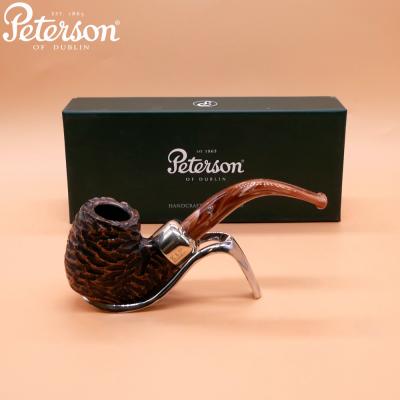 Peterson Derry Rustic 304 Nickel Mounted 9mm Filter Fishtail Pipe (PE2606)