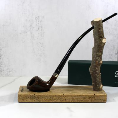 Peterson Churchwarden D6 Grey Nickel Mounted Fishtail Pipe (PEC221)