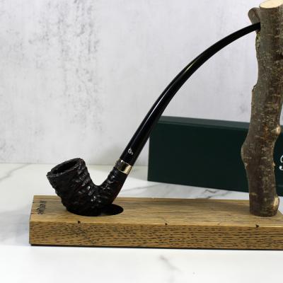 Peterson Churchwarden D16 Rustic Nickel Mounted Fishtail Pipe (PEC222)