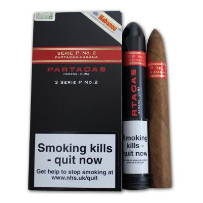 Partagas Serie P No. 2 Tubed Cigar - Pack of 3