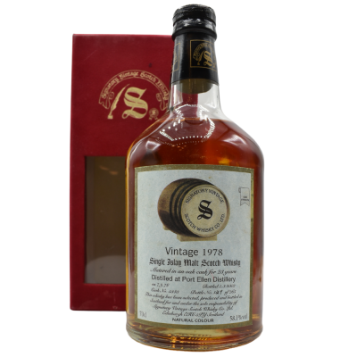 Port Ellen 23 Year Old Signatory 1978 Bottled 2002 - 58.1% 70cl - Bottle No. 127/263