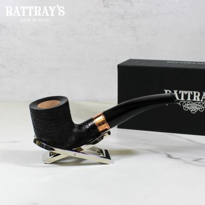 Rattrays Distillery 106 Sandblast Black 9mm Filter Fishtail Pipe (RA1078)