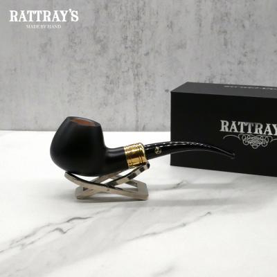Rattrays Majesty 4 Smooth Black 9mm Filter Fishtail Pipe (RA1347)