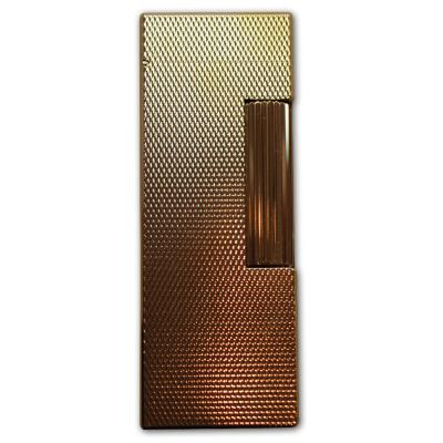 Dunhill Rollagas Lighter - Gold Plated, Barley Finish