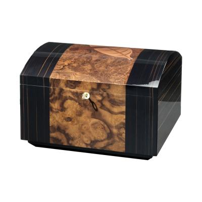 Morici Roma Tobacco Trunk with Drawer & Ashtray Cigar Humidor - 300 Cigar Capacity