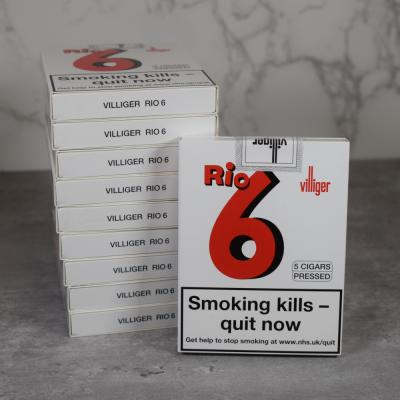 Villiger Rio 6 Cigar - 10 Pack of 5 (50 cigars)