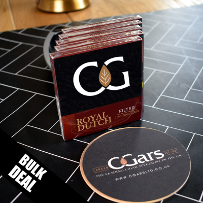 Ritmeester Royal Dutch Filter Cigar - 5 Packs of 10 (50 Cigars) Bundle Deal