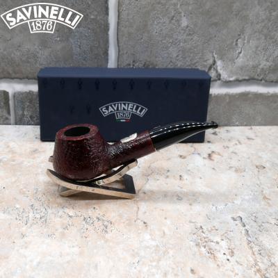 Savinelli Dante 700th Anniversary Rusticated Dark Brown 6mm Fishtail Pipe 227/700 (SAV867)