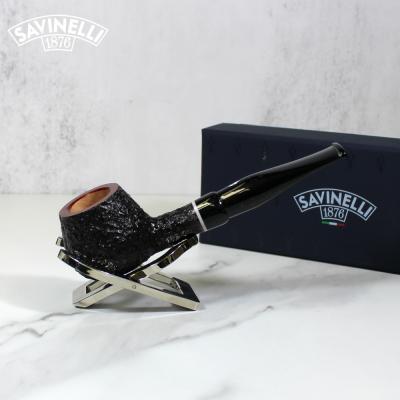 Savinelli Gaius 345 Rustic 6mm Fishtail Pipe (SAV1068)