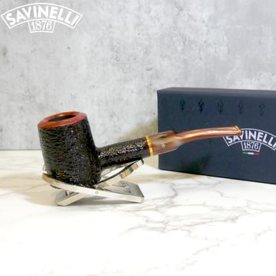 Savinelli Roma Lucite 310 Rustic KS Bent 6mm Fishtail Pipe (SAV1370)