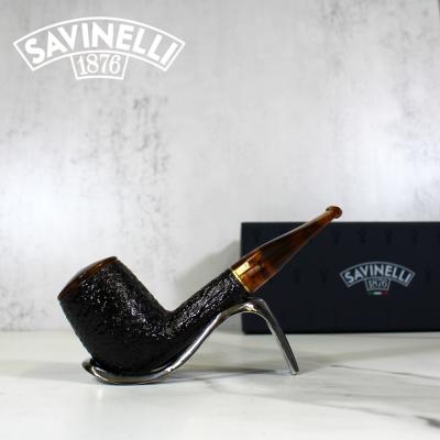 Savinelli Tortuga 129 Rustic Straight 6mm Fishtail Pipe (SAV961)