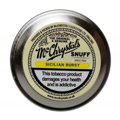 McChrystals Sicilian Burst (Formerly Mild Lemon) Snuff - Mini Tin - 3.5g