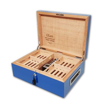 Villa Spa  - C.Gars Ltd 25th Anniversary Seleccion Orchant Humidor - 200 cigars capacity Â Blue