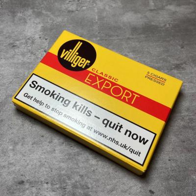 Villiger Export Pressed Cigar - 1 Pack of 5 (5 cigars)