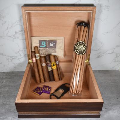 Prestige Duke Humidor + Cigar Selection Compendium Sampler