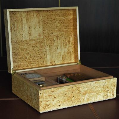 Northmoor Karelian Birch & Maple Humidor - 150 Capacity