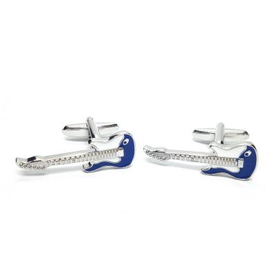Blue Electric Guitar Cufflinks